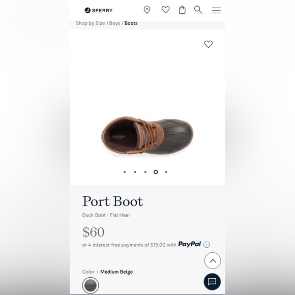 Sperry Kids/Toddler Port Duck Boot - Picture 6 of 7